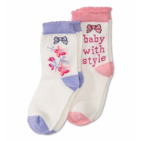 2 Paar Baby-Socken mit Bio-Baumwolle
