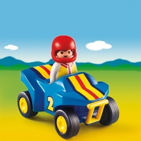 Playmobil 1-2-3 Rennfahrer mit Quad