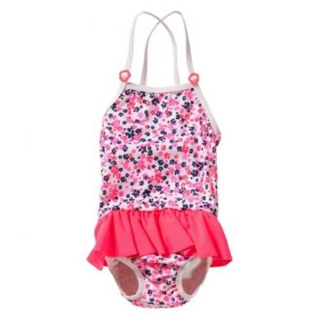 Baby Badeanzug für Mädchen, Farbe rosa, 2-6 Monate, 62/68,74/80 Weiblich, Bademode, Kinderbekleidung
