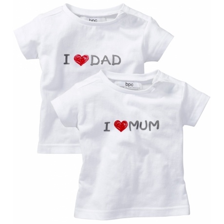 T-Shirt "I Love Mum/Dad"