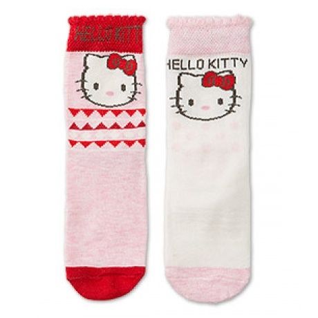 Baby Socken in weiss / pink