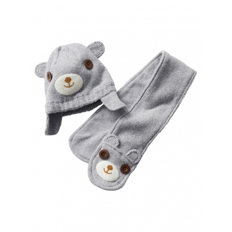 Baby-Set aus Mütze und Schal für Jungen