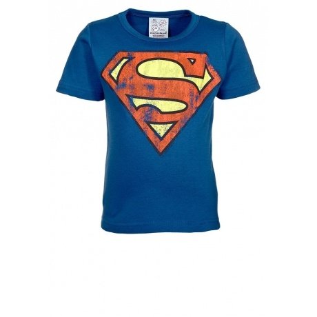 Superman Kinder-Shirt blau